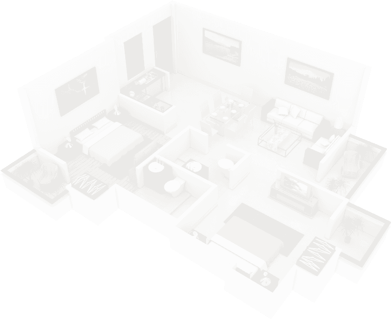 3D BIM floor plan model